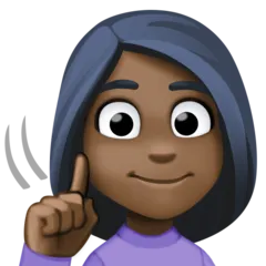 deaf woman: dark skin tone til Facebook platform