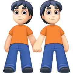 Facebook cho nền tảng people holding hands: light skin tone