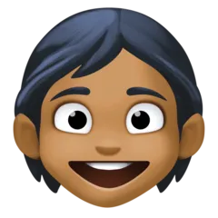child: medium-dark skin tone untuk platform Facebook