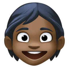 child: dark skin tone สำหรับแพลตฟอร์ม Facebook