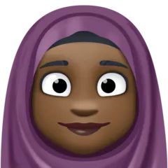 woman with headscarf: dark skin tone per la piattaforma Facebook