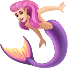 mermaid: light skin tone per la piattaforma Facebook