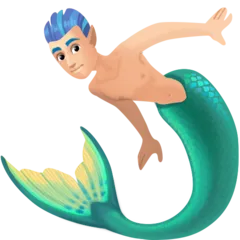 merman: light skin tone for Facebook platform