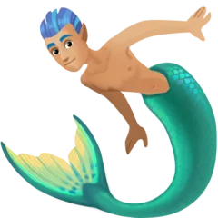 Facebook dla platformy merman: medium-light skin tone