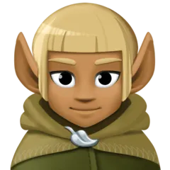 elf: medium-dark skin tone untuk platform Facebook