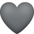 grey heart untuk platform Facebook