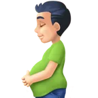 pregnant man: light skin tone per la piattaforma Facebook