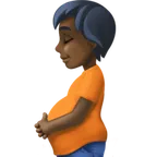 Facebook 플랫폼을 위한 pregnant person: dark skin tone