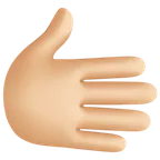 rightwards hand: medium-light skin tone per la piattaforma Facebook