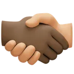 Facebook dla platformy handshake: dark skin tone, medium-light skin tone