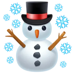 Facebook প্ল্যাটফর্মে জন্য snowman