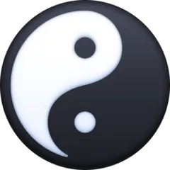yin yang for Facebook-plattformen