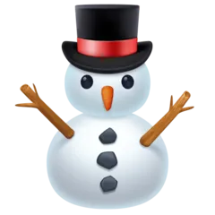 Facebook 平台中的 snowman without snow