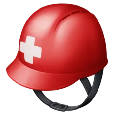 Facebook 平台中的 rescue worker’s helmet