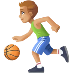 person bouncing ball: medium-light skin tone สำหรับแพลตฟอร์ม Facebook