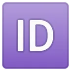 ID button for Google-plattformen