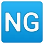 NG button pour la plateforme Google