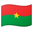 Google 플랫폼을 위한 flag: Burkina Faso