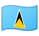 flag: St. Lucia for Google platform