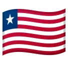 Google platformon a(z) flag: Liberia képe
