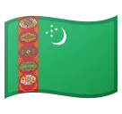 Googleプラットフォームのflag: Turkmenistan