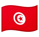 Google platformu için flag: Tunisia