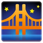 bridge at night pour la plateforme Google