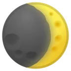 waxing crescent moon voor Google platform