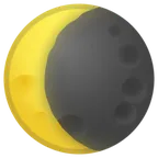 Googleプラットフォームのwaning crescent moon