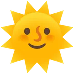sun with face untuk platform Google