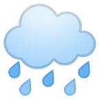 cloud with rain for Google platform