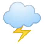 cloud with lightning untuk platform Google