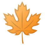 Google 平台中的 maple leaf