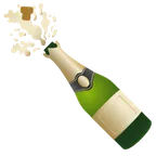 Google dla platformy bottle with popping cork