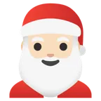 Santa Claus: light skin tone per la piattaforma Google