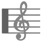 Google 平台中的 musical score