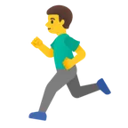 man running untuk platform Google