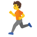 person running para la plataforma Google