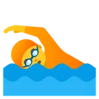 person swimming para la plataforma Google