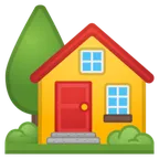 house with garden for Google platform