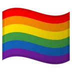 rainbow flag untuk platform Google