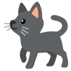 Googleプラットフォームのblack cat