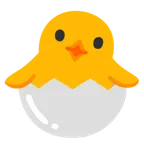Google platformu için hatching chick