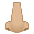 nose: medium-light skin tone für Google Plattform