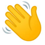 waving hand untuk platform Google