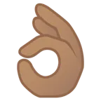 OK hand: medium skin tone per la piattaforma Google
