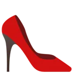 Google platformu için high-heeled shoe