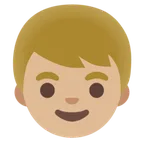 boy: medium-light skin tone per la piattaforma Google