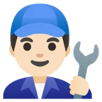 man mechanic: light skin tone per la piattaforma Google