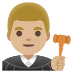 man judge: medium-light skin tone per la piattaforma Google